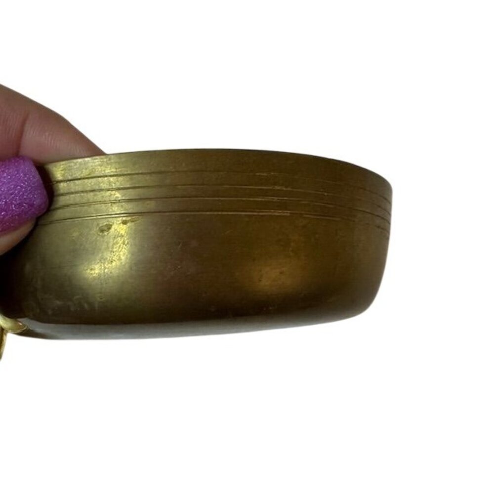 Vintage Solid Brass Decorative Box With Handcraft… - image 5